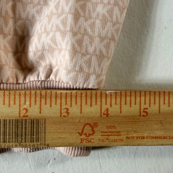 Michael Kors Women's Joggers Size Small Pink MK AOP Stretch Waist All Over Print - Picture 8 of 10